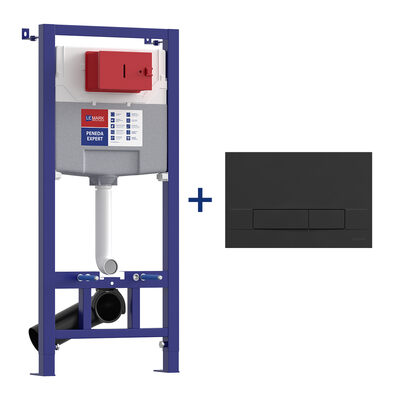 Инсталляция LEMARK (комплект 2 в 1) PENEDA EXPERT с кнопкой BIT ЧЕРНЫЙ МАТОВЫЙ 9812216