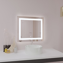 Зеркало SANTREK HOME с LED подсветкой "ПРЕСТИЖ" 800х800мм (квадратное)