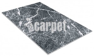 Коврик вырезной icarpet PRINT антискользящий (134) "Мрамор" 50х80 серый
