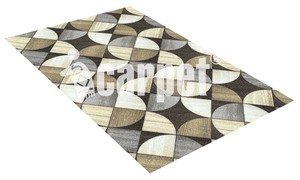 Коврик вырезной icarpet PRINT антискользящий (143) "Медальон" 60х100 серо-коричневый