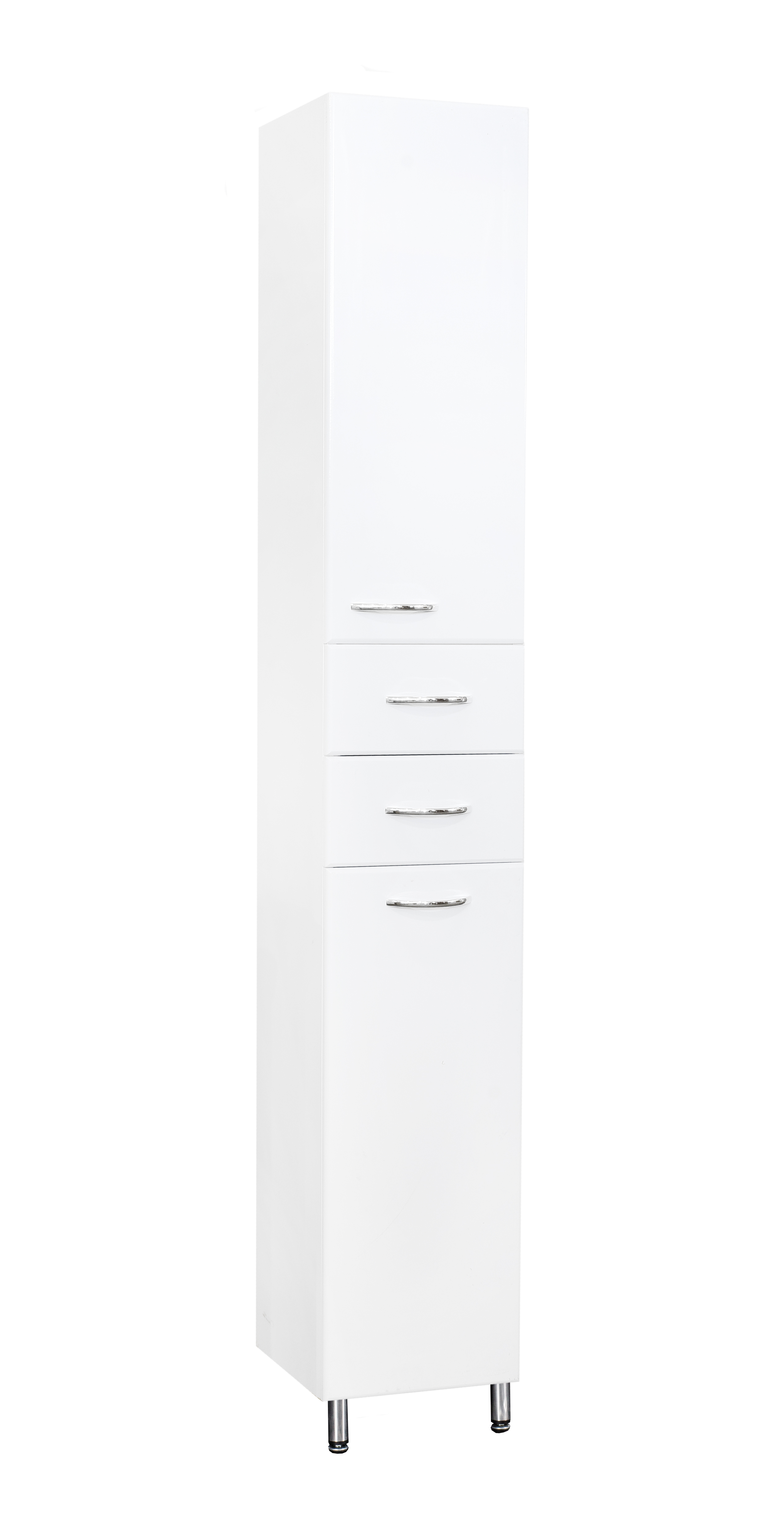 Пенал SANTREK HOME "СИТИ NEW-30" (Белый) 2 двери 2 ящика Правый 300х1910х313 *
