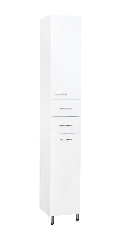 Пенал SANTREK HOME "СИТИ NEW-30" (Белый) 2 двери 2 ящика Правый 300х1910х313 *