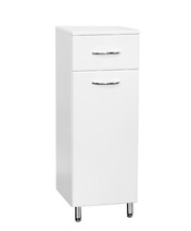 Полупенал SANTREK HOME "СИТИ NEW-30"белый с корзиной для белья 300х866х320 *