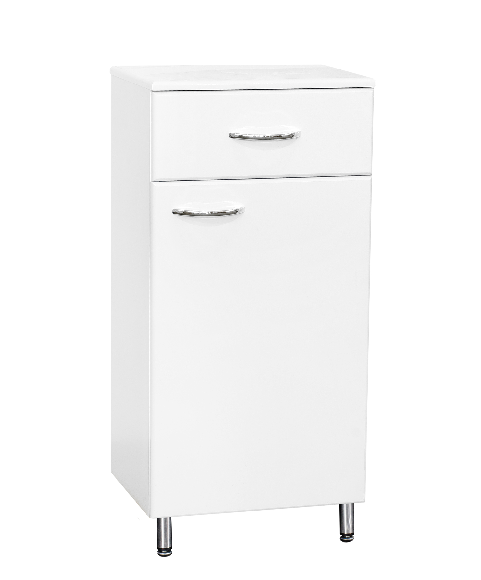 Полупенал SANTREK HOME "СИТИ NEW-30" (правый) белый 300х866х320 *