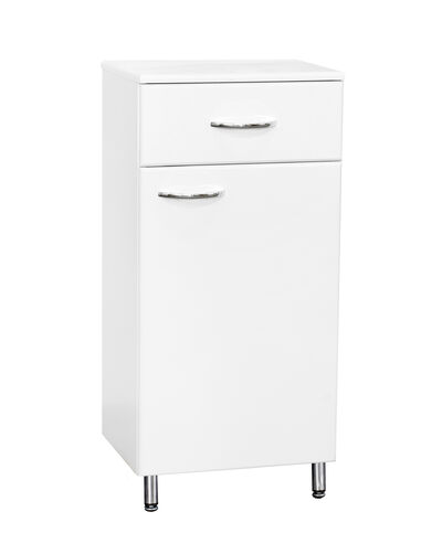 Полупенал SANTREK HOME "СИТИ NEW-30" (правый) белый 300х866х320 *