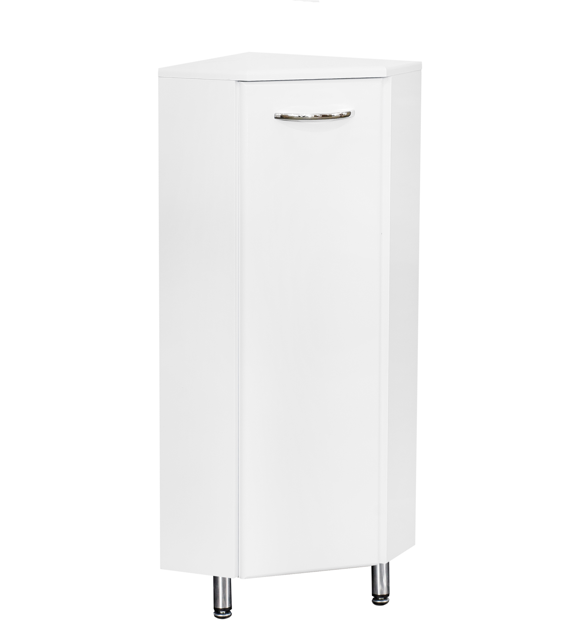 Полупенал SANTREK HOME "СИТИ NEW-30" угловой (правый) белый 302х866х302 *