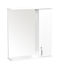 Зеркало-шкаф SANTREK HOME "СИТИ NEW-55" без подсветки (правый) белый 570х700х175