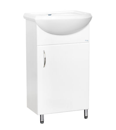 Подстолье SANTREK HOME "СИТИ NEW-45" 1 дв. (белый)  под умыв. "Уют-45" 423х800х245