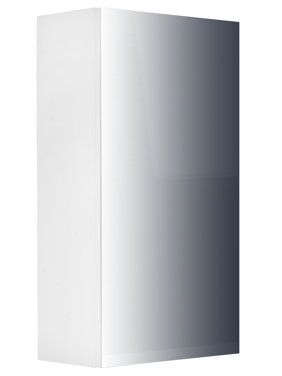 Шкаф навесной SANTREK HOME "СТИЛЬ NEW-40" (зеркальный)  белый 400х750х220