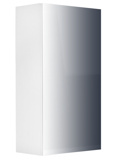 Шкаф навесной SANTREK HOME "СТИЛЬ NEW-40" (зеркальный)  белый 400х750х220