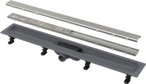 Водоотводящий желоб ALCAPLAST с двусторонней решеткой (подходит под кладку плитки) APZ19-750  Чехия  НОВИНКА!!!