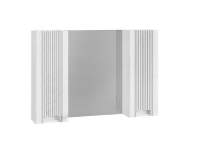 Зеркало-шкаф SANTREK HOME "Беладжио-100" (белый МАТОВЫЙ) 2 дв. 980х700х145 *
