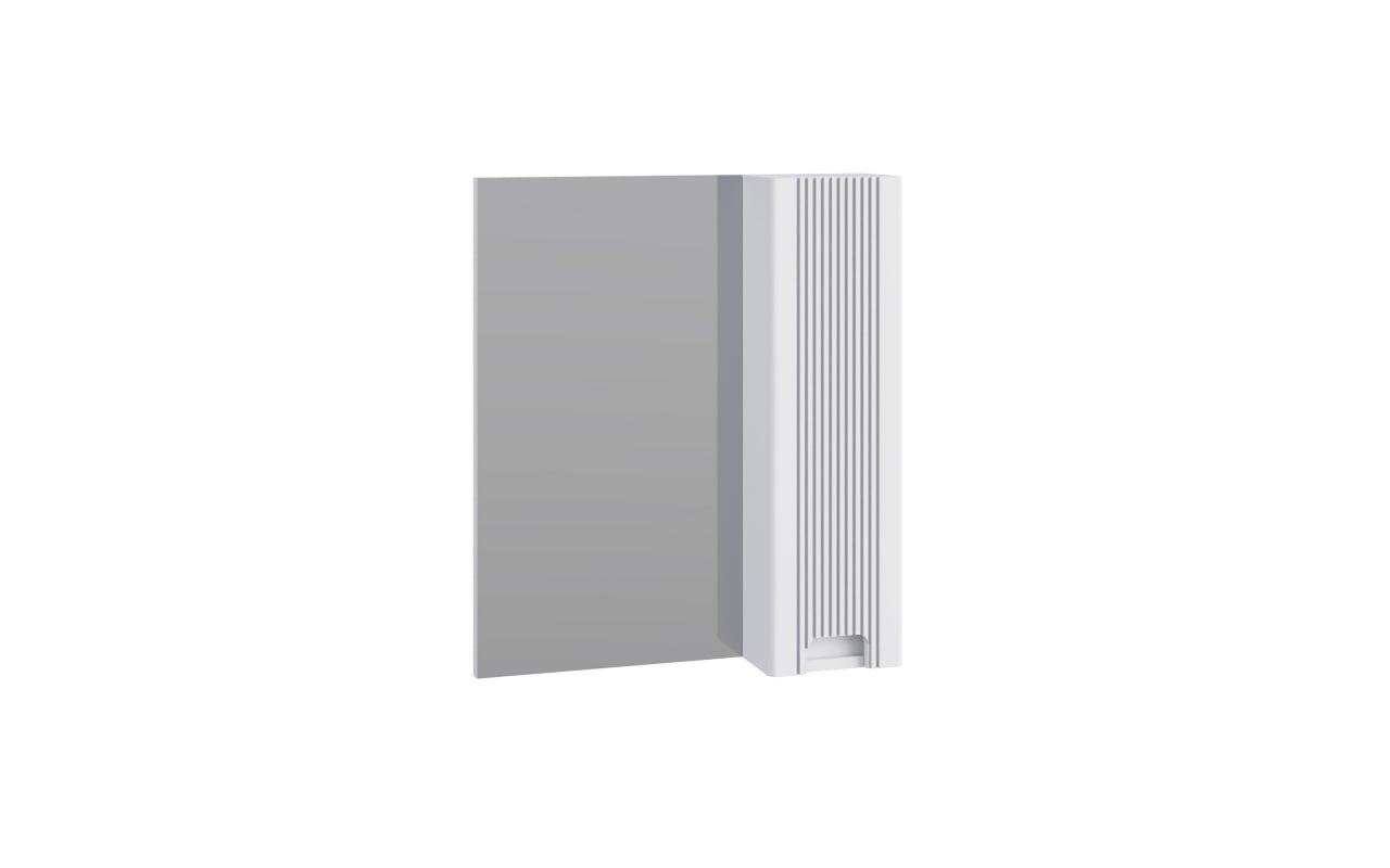 Зеркало-шкаф SANTREK HOME "Беладжио-60" (Белый МАТОВЫЙ) 1 дверь 600х700х145