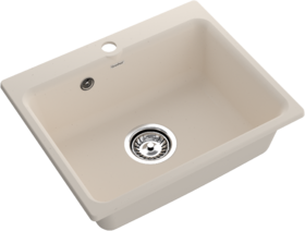 Мойки GRANFEST SMART SM520 (мрамор) 1-чаша 520х430мм БЕЛЫЙ (без сифона)