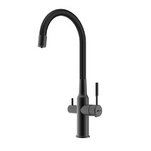 LM5083BL-Black Expert Смеситель для кухни, с гибким изливом, с подключением к фильтру питьевой воды, черный LEMARK