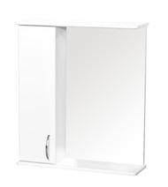 Зеркало-шкаф SANTREK HOME "СИТИ NEW-60" без подсветки (левый) белый 620х700х175