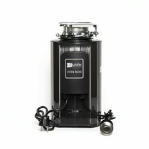 9940095 Измельчитель пищевых отходов DON 3600, черный 560 Вт, кнопка пневмозапуска, пневмотрубка, брызгозагородитель, толкатель, сливное колено LEMARK