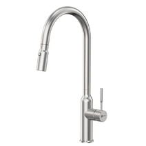 LM5086S Expert Смеситель для кухни с вытяжным изливом и 2х-функциональным аэратором, сталь LEMARK