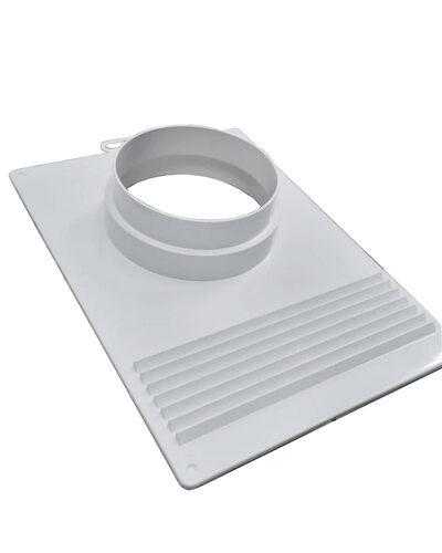 Торцевая площадка с решеткой пластиковая универсальная SANTREK AIR ТППРУ 100/110