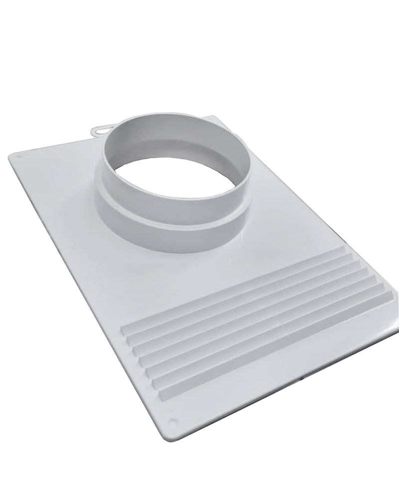 Торцевая площадка с решеткой пластиковая универсальная SANTREK AIR ТППРУ 125/130