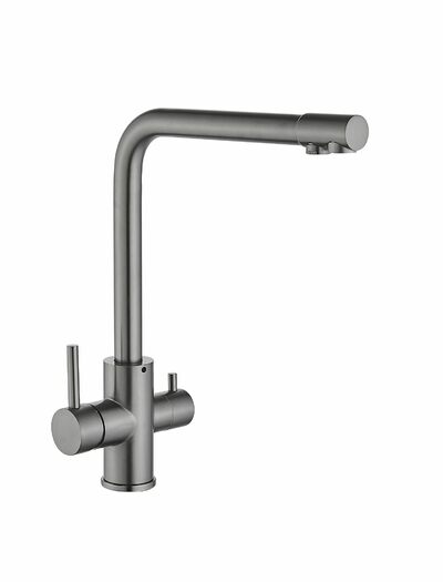 FS0862Q Смеситель Кухня FMARK под фильтр питьевой воды шар.d=35 Графит, матовый