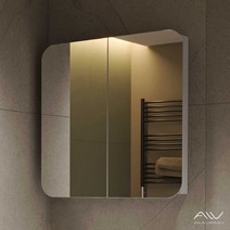Шкаф зеркальный COSMETIC Light -80 белый Alavann 