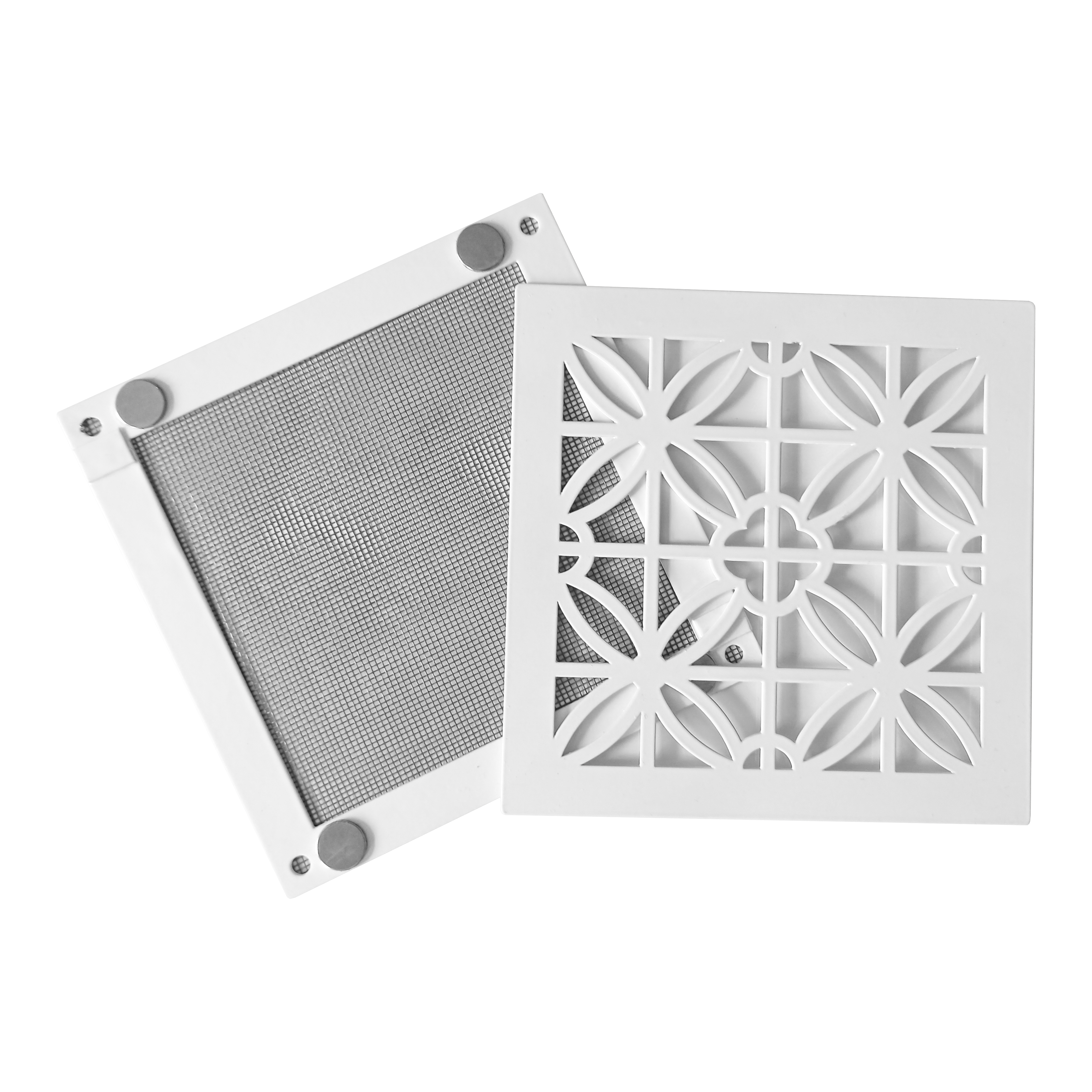 Решётка магнитная 200x200, Белая краска SANTREK AIR