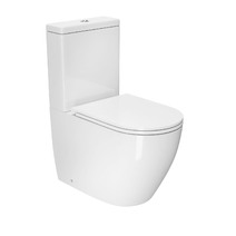  Унитаз-компакт безободковый ТОРНАДО D&K Matrix DT1397516, 630*365*840мм, сиденье микролифт, белый (2 части)   НОВИНКА !!!