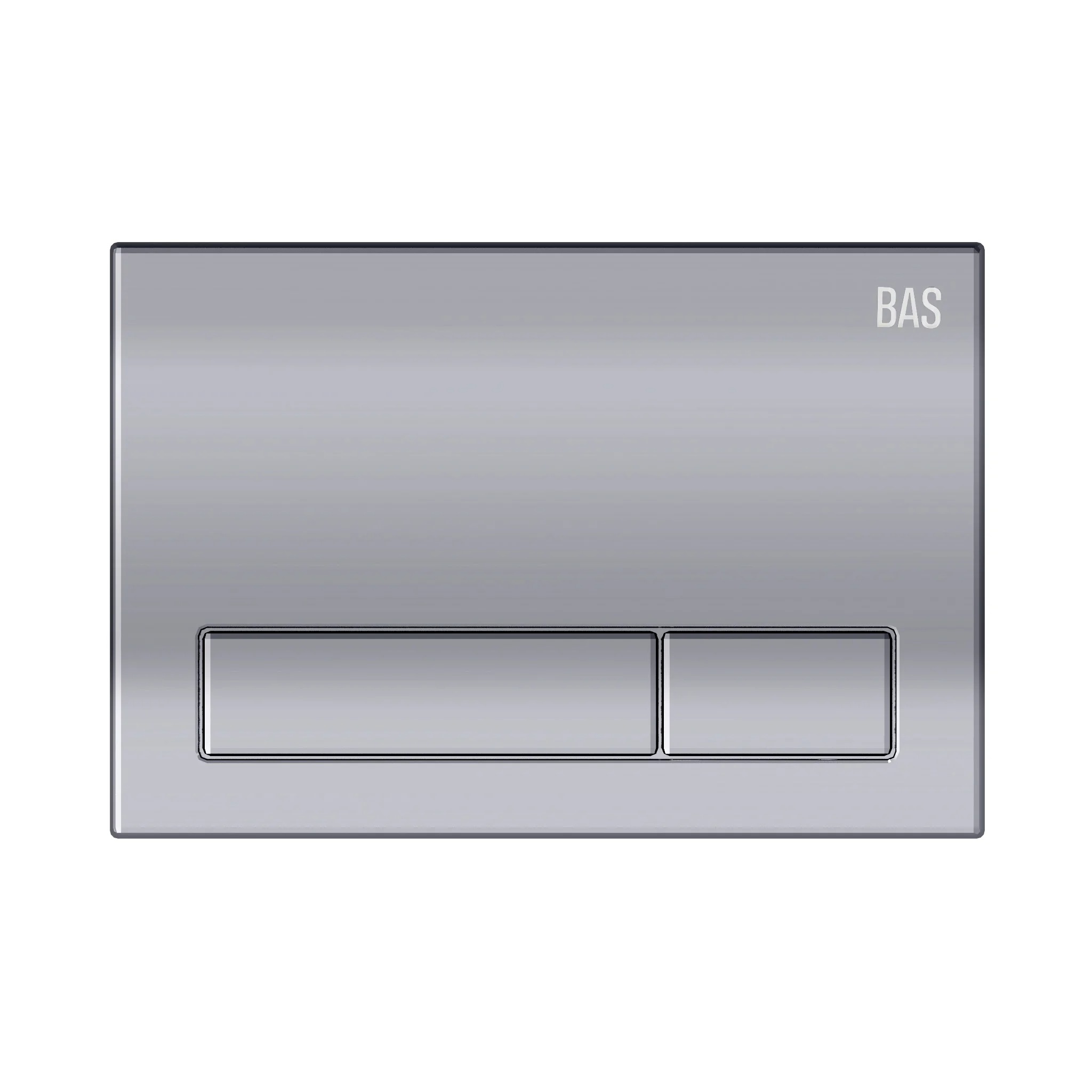 Клавиша мех. Для инстал. Прямоуг. Хром,глянец BAS ИУ00006