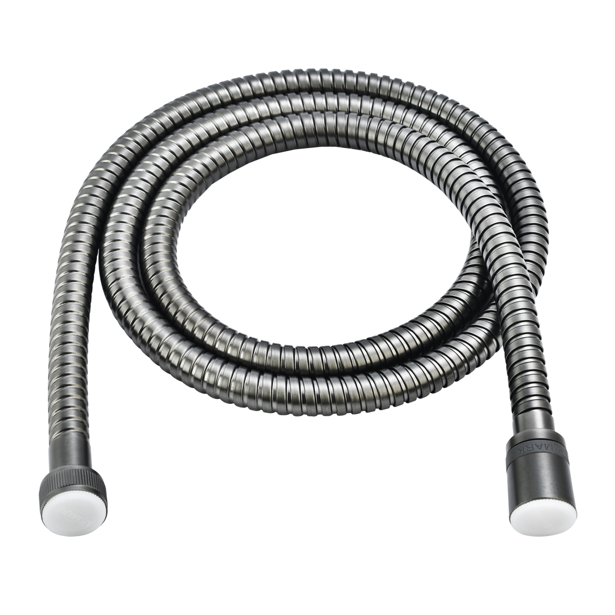 LE8022S-Graphite Шланг душевой двухзагибный 1,2 м, TURN-FREE, сталь графит, блистер