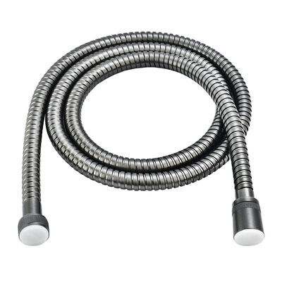 LE8022S-Graphite Шланг душевой двухзагибный 1,2 м, TURN-FREE, сталь графит, блистер