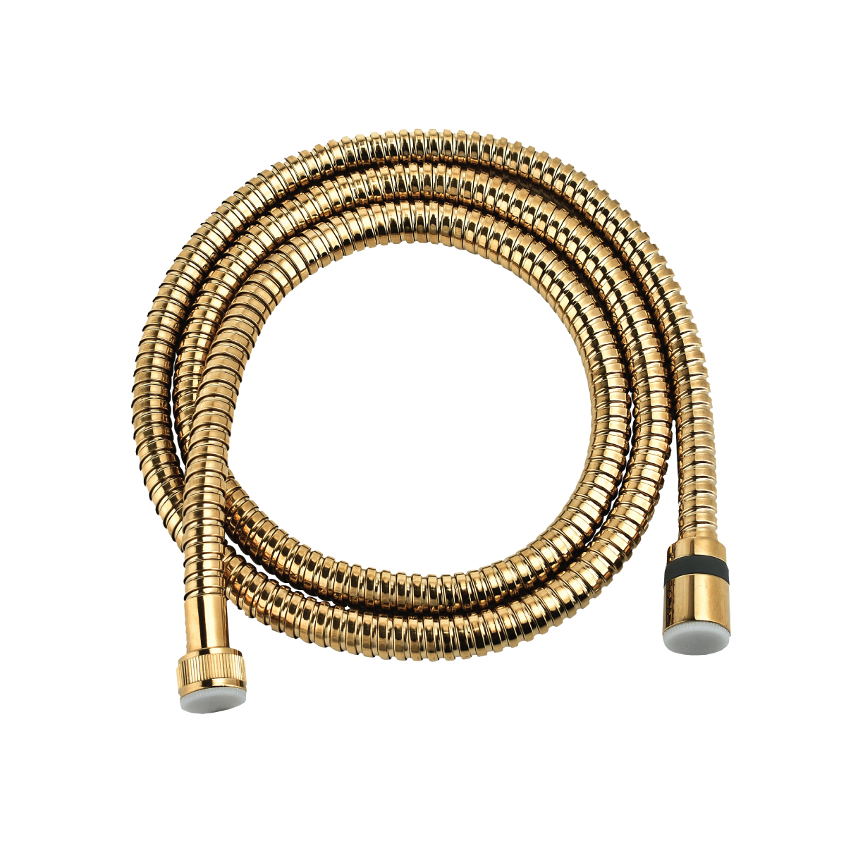 LE8037B-Gold Шланг душевой двухзагибный 1,5 м, TURN-FREE, латунь, покрыт "золото", блистер LEMARK 