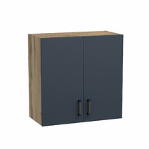 Шкаф для посуды 60 цвет графит/дуб вотан SANTREK HOME (ЛДСП)