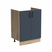 Тумба 60*50 цвет графит/дуб вотан (2 дверцы) SANTREK HOME (ЛДСП)