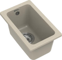 RIVELATO Мойка BERKANA 25 подст.монтаж 1-чаш 305*455 beige scuro арт.BK-25 beige scuro