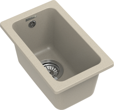 RIVELATO Мойка BERKANA 25 подст.монтаж 1-чаш 305*455 beige scuro арт.BK-25 beige scuro