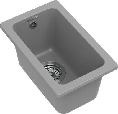 RIVELATO Мойка BERKANA 25 подст.монтаж 1-чаш 305*455 grigio metallizzato арт.BK-25 grigio metallizzato