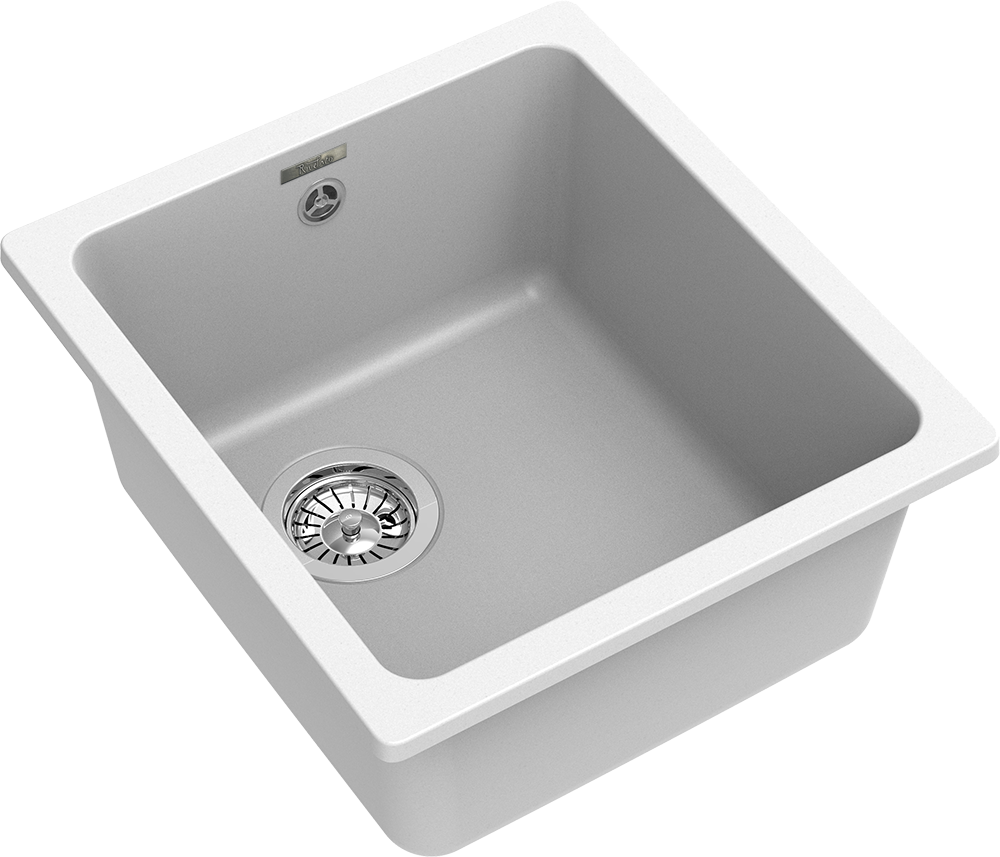 RIVELATO Мойка BERKANA 35 подст.монтаж 1-чаш 415*455 brina арт.BK-35 brina