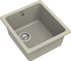 RIVELATO Мойка BERKANA 35 подст.монтаж 1-чаш 415*455 topazio арт.BK-35 topazio