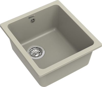 RIVELATO Мойка BERKANA 35 подст.монтаж 1-чаш 415*455 topazio арт.BK-35 topazio