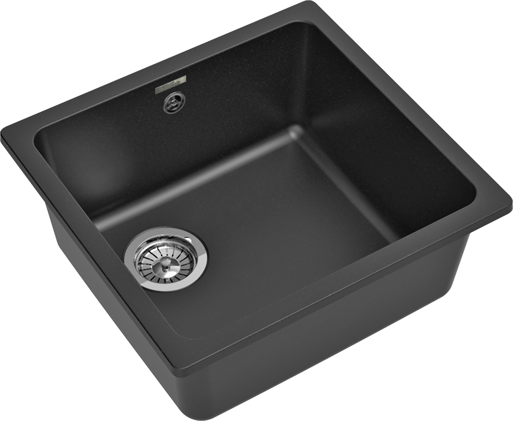 RIVELATO Мойка BERKANA 45 подст.монтаж 1-чаш 485*455 antracite арт.BK-45 antracite