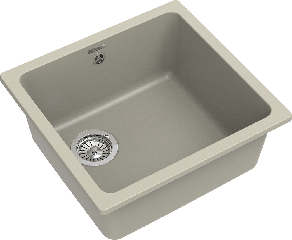 RIVELATO Мойка BERKANA 45 подст.монтаж 1-чаш 485*455 topazio арт.BK-45 topazio