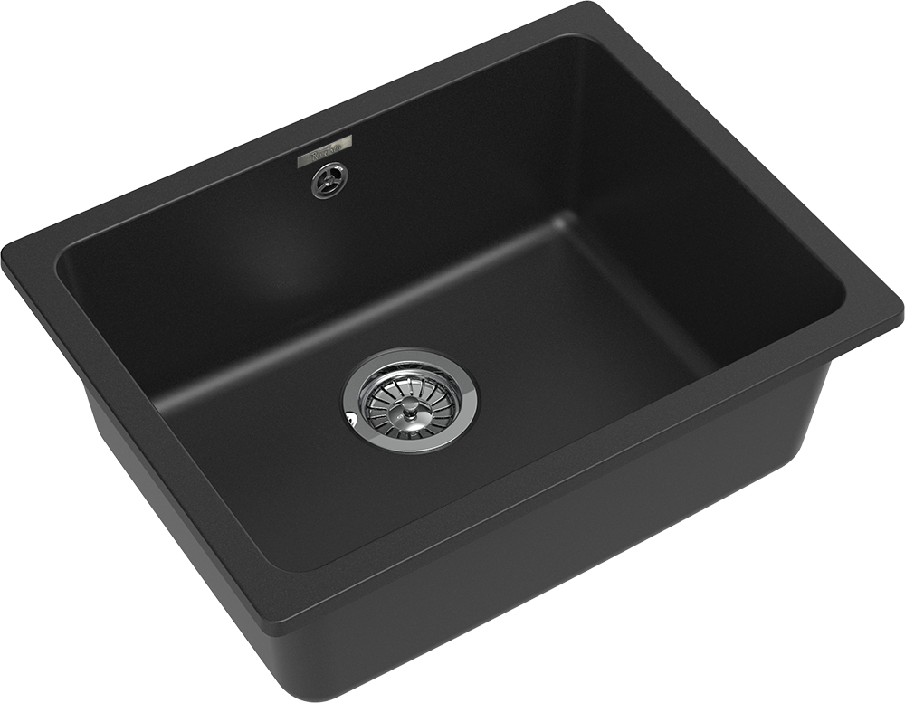 RIVELATO Мойка BERKANA 50 подст.монтаж 1-чаш 560*430 antracite арт.BK-50 antracite
