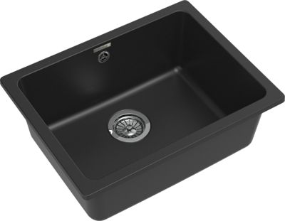 RIVELATO Мойка BERKANA 50 подст.монтаж 1-чаш 560*430 antracite арт.BK-50 antracite