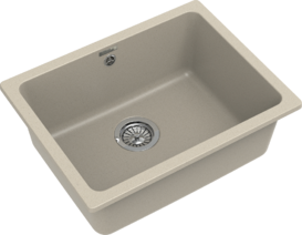 RIVELATO Мойка BERKANA 50 подст.монтаж 1-чаш 560*430 beige scuro арт.BK-50 beige scuro