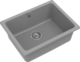 RIVELATO Мойка BERKANA 50 подст.монтаж 1-чаш 560*430 grigio metallizzato арт.BK-50 grigio metallizzato