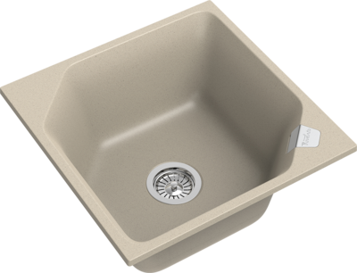 RIVELATO Мойка LOCUS 50  1-чаш 500*500 beige scuro арт.LS-50 beige scuro