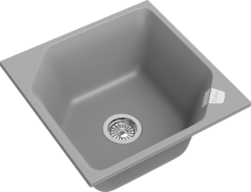 RIVELATO Мойка LOCUS 50  1-чаш 500*500 grigio metallizzato арт.LS-50 grigio metallizzat