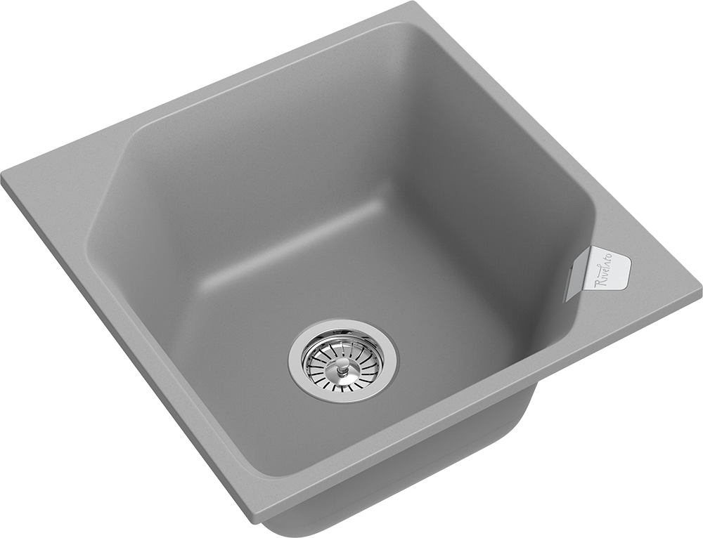 RIVELATO Мойка LOCUS 50  1-чаш 500*500 grigio metallizzato арт.LS-50 grigio metallizzat