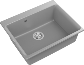 RIVELATO Мойка AXEL 60  1-чаша 630*520мм grigio metallizzato арт.Х-60 grigio metallizzato